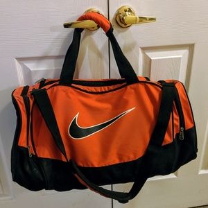 Orange Nike Medium Duffle Bag
